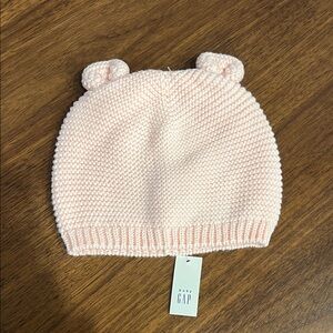 GAP Soft Pink Baby Beanie with Ears